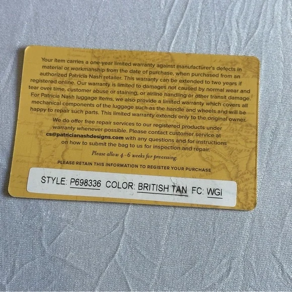 Patricia Nash AVELEY TOTE British Tan Tooled Leather Purse Bag - Picture 6 of 12